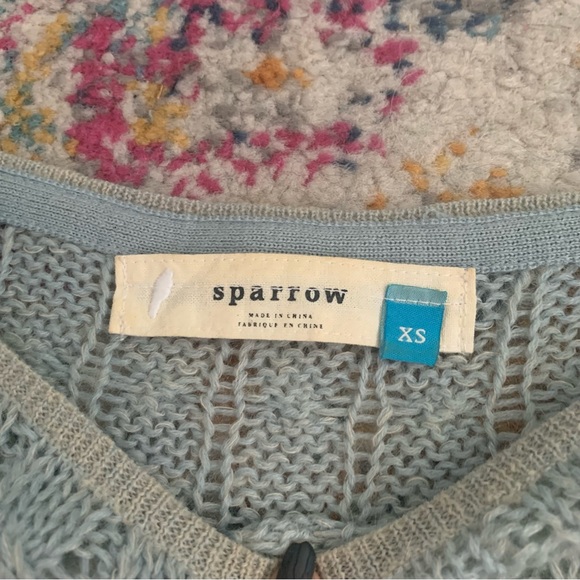 Anthropologie Sparrow | Wool Alpaca Mohair Open knit Sweater - Picture 2 of 7